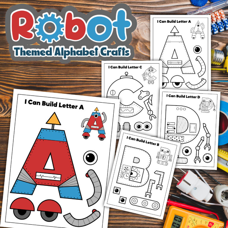 Printable Robot Alphabet Craft