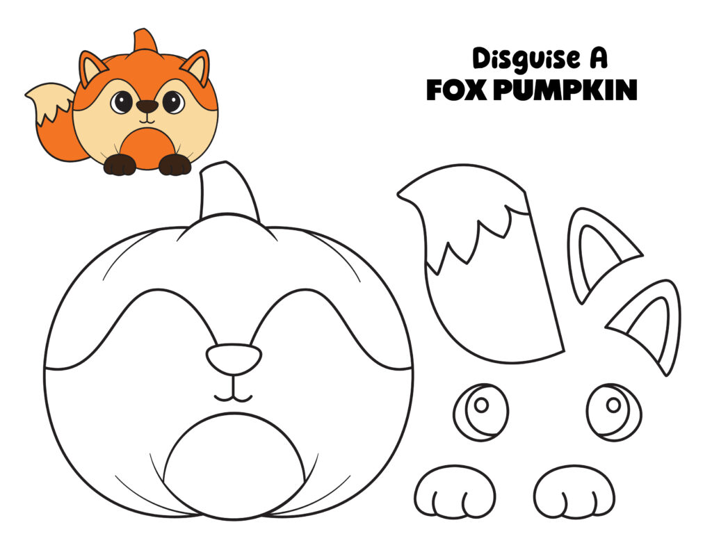 sample disguise a pumpkin template craft